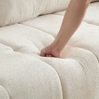 94.5" Sleeper Sofa Bed with Storage Chaise - 2-in-1 Pull-Out Convertible Couch - Breathable Fabric for Living Room & Guest Room