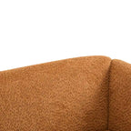 Upholstered Boucle 3-Seat Sofa Birch Wood Legs Removable Cushions Contemporary Design 82.75W Living Room Couch