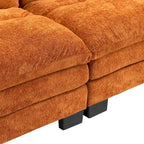 84" Chenille Upholstered Sofa - Dual-Layer Memory Foam & Pocket Spring Cushions - Modern 2-3 Seater with 2 Pillows