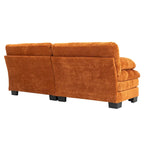 84" Chenille Upholstered Sofa - Dual-Layer Memory Foam & Pocket Spring Cushions - Modern 2-3 Seater with 2 Pillows