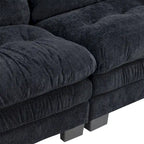84" Chenille Upholstered Sofa - Dual-Layer Memory Foam & Pocket Spring Cushions - Modern 2-3 Seater with 2 Pillows