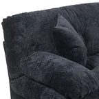 84" Chenille Upholstered Sofa - Dual-Layer Memory Foam & Pocket Spring Cushions - Modern 2-3 Seater with 2 Pillows