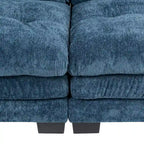 84" Chenille Upholstered Sofa - Dual-Layer Memory Foam & Pocket Spring Cushions - Modern 2-3 Seater with 2 Pillows