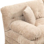 84" Chenille Upholstered Sofa - Dual-Layer Memory Foam & Pocket Spring Cushions - Modern 2-3 Seater with 2 Pillows