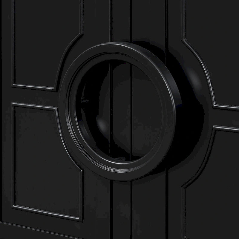 58.9" Sideboard Cabinet with 4 Doors - French Style, Round Ring Handles, Adjustable Shelf, MDF, 5 Legs