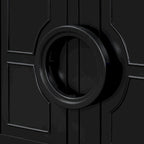 58.9" Sideboard Cabinet with 4 Doors - French Style, Round Ring Handles, Adjustable Shelf, MDF, 5 Legs