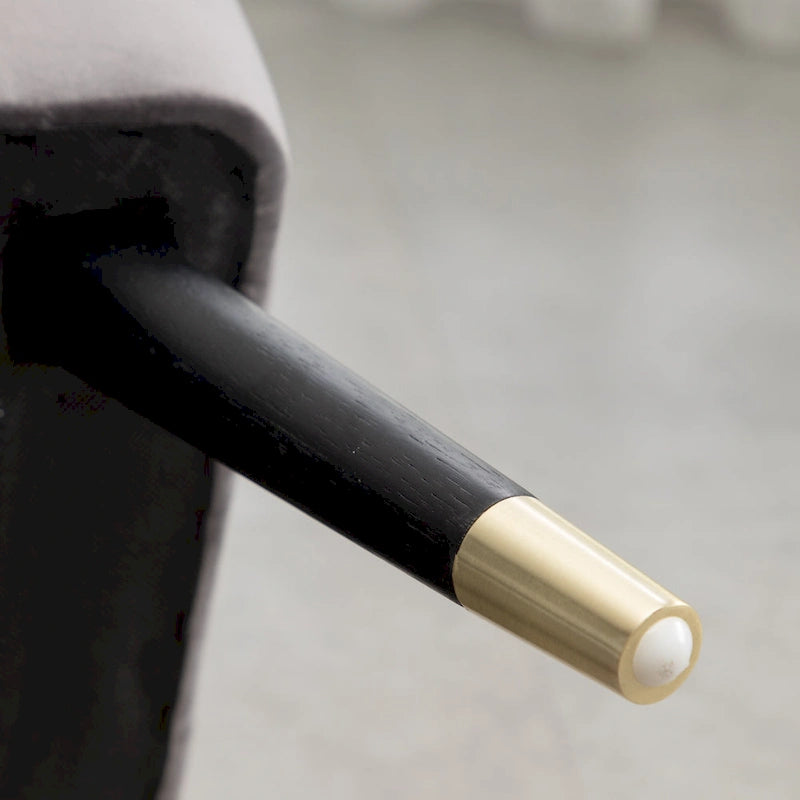 Contemporary Velvet Upholstered Accent Chair - 24"W x 26"D x 33"H - Dense Foam Padding - Rubberwood Legs - Gray/Blue/Pink