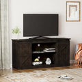 62.4" Farmhouse TV Stand with Sliding Barn Doors - Wood Media Console for TVs up to 60" - 400 lbs Capacity with Storage