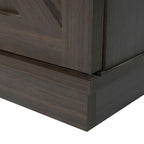 62.4" Farmhouse TV Stand with Sliding Barn Doors - Wood Media Console for TVs up to 60" - 400 lbs Capacity with Storage