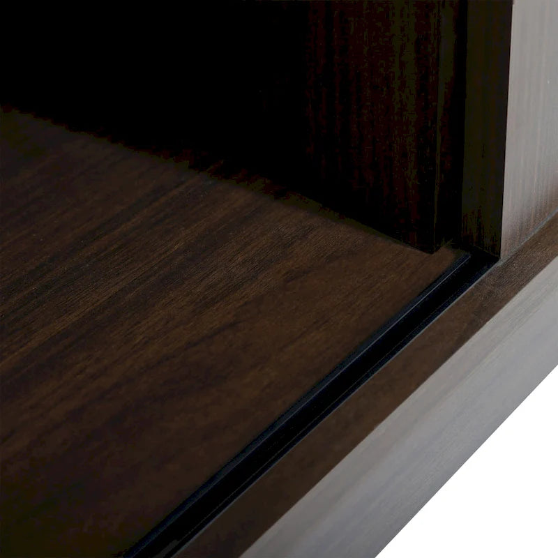 62.4" Farmhouse TV Stand with Sliding Barn Doors - Wood Media Console for TVs up to 60" - 400 lbs Capacity with Storage