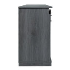 62.4" Farmhouse TV Stand with Sliding Barn Doors - Wood Media Console for TVs up to 60" - 400 lbs Capacity with Storage