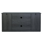 62.4" Farmhouse TV Stand with Sliding Barn Doors - Wood Media Console for TVs up to 60" - 400 lbs Capacity with Storage