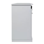 62.4" Farmhouse TV Stand with Sliding Barn Doors - Wood Media Console for TVs up to 60" - 400 lbs Capacity with Storage