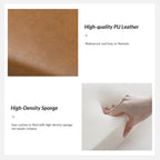 50" Upholstered Storage Bench with Metal Legs - Vegan Leather, Button-Tufted, Storage Shelf, 250lbs Capacity