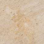 Sagebrook Home Elegant Acacia and Travertine Coffee Table for Modern Living