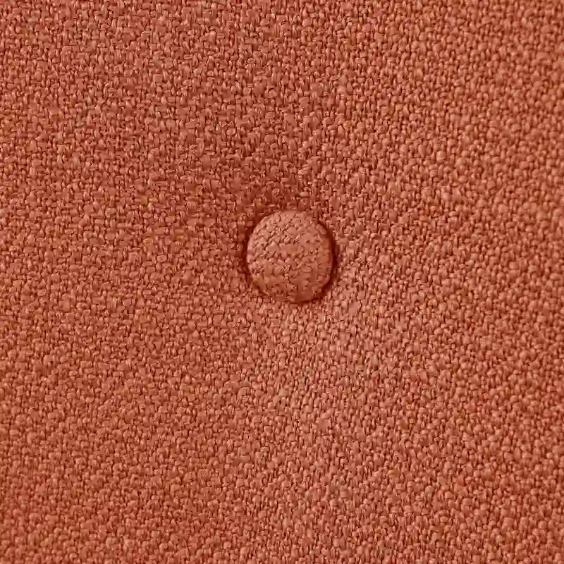 360-Degree Swivel Arm Chair - Button Tufted, Polyester Linen Blend, 300 lbs Capacity, Blue/Orange