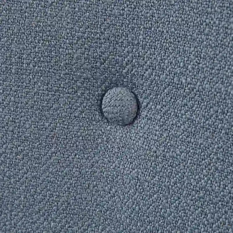 360-Degree Swivel Arm Chair - Button Tufted, Polyester Linen Blend, 300 lbs Capacity, Blue/Orange