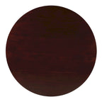 Round Coffee Table with Storage Shelf - Solid Wood & Veneers, MDF Core, 2 Finish Options, Contemporary Style