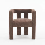 Barrel Shaped Fabric Upholstered Accent Armchair - 300lbs Capacity, Fully Assembled, Lightweight Design, Multiple Colors Available