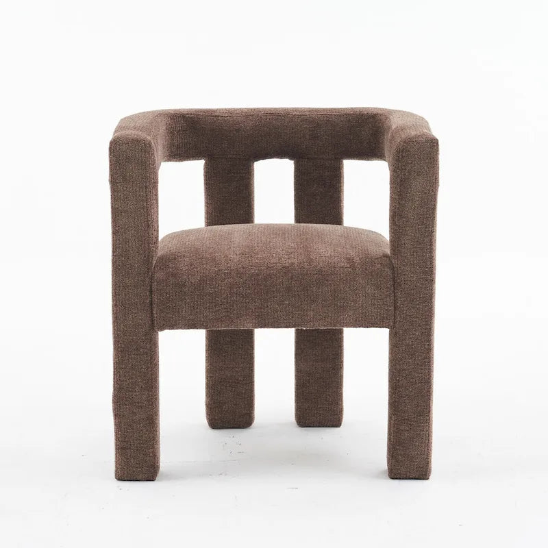 Barrel Shaped Fabric Upholstered Accent Armchair - 300lbs Capacity, Fully Assembled, Lightweight Design, Multiple Colors Available