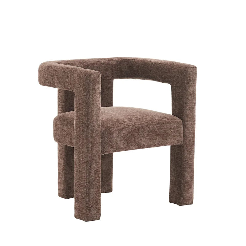 Barrel Shaped Fabric Upholstered Accent Armchair - 300lbs Capacity, Fully Assembled, Lightweight Design, Multiple Colors Available