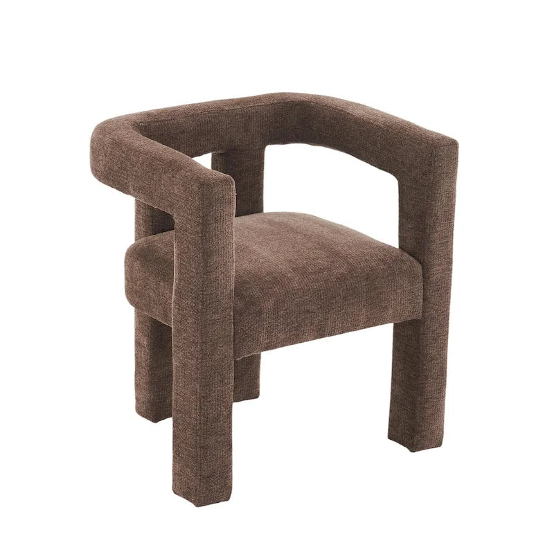 Barrel Shaped Fabric Upholstered Accent Armchair - 300lbs Capacity, Fully Assembled, Lightweight Design, Multiple Colors Available