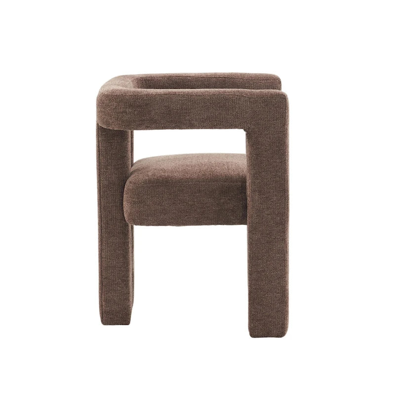 Barrel Shaped Fabric Upholstered Accent Armchair - 300lbs Capacity, Fully Assembled, Lightweight Design, Multiple Colors Available