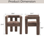 Barrel Shaped Fabric Upholstered Accent Armchair - 300lbs Capacity, Fully Assembled, Lightweight Design, Multiple Colors Available