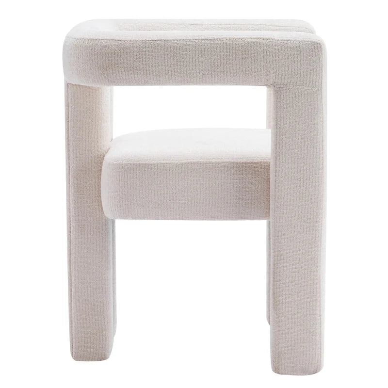 Barrel Shaped Fabric Upholstered Accent Armchair - 300lbs Capacity, Fully Assembled, Lightweight Design, Multiple Colors Available