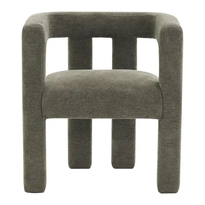 Barrel Shaped Fabric Upholstered Accent Armchair - 300lbs Capacity, Fully Assembled, Lightweight Design, Multiple Colors Available