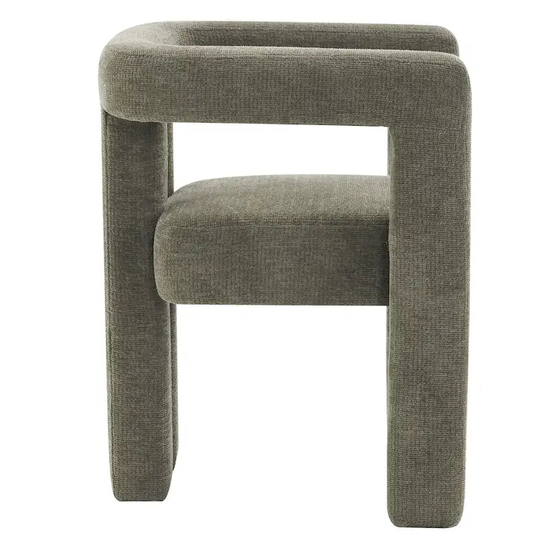 Barrel Shaped Fabric Upholstered Accent Armchair - 300lbs Capacity, Fully Assembled, Lightweight Design, Multiple Colors Available