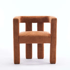 Barrel Shaped Fabric Upholstered Accent Armchair - 300lbs Capacity, Fully Assembled, Lightweight Design, Multiple Colors Available