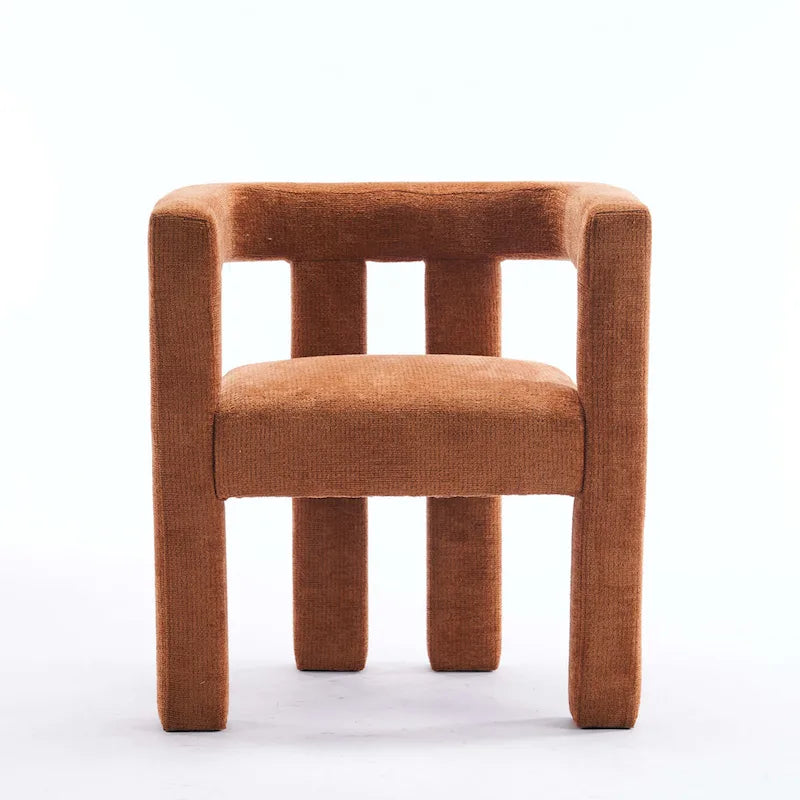 Barrel Shaped Fabric Upholstered Accent Armchair - 300lbs Capacity, Fully Assembled, Lightweight Design, Multiple Colors Available