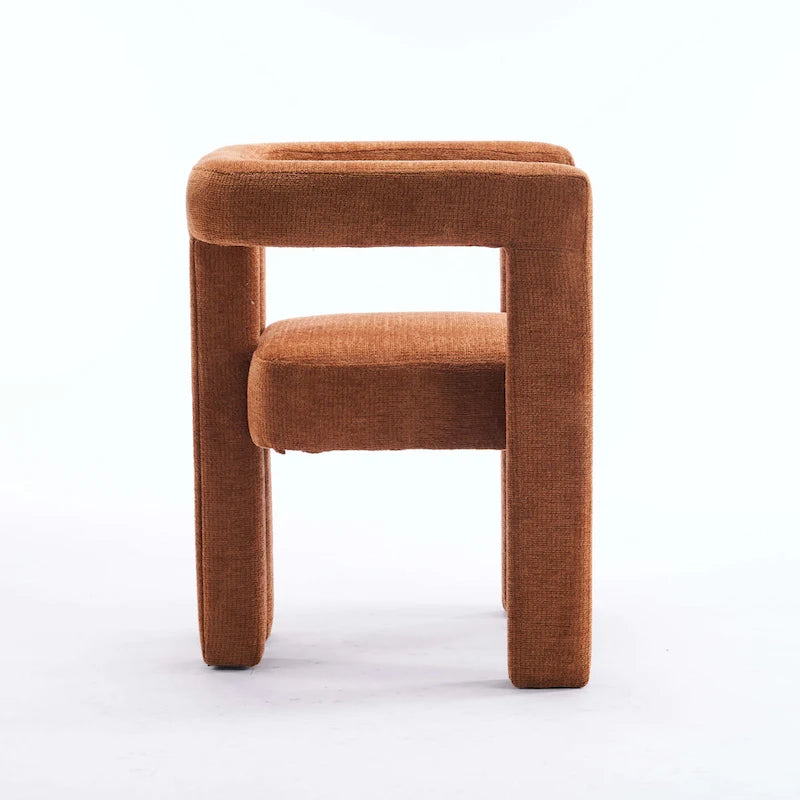 Barrel Shaped Fabric Upholstered Accent Armchair - 300lbs Capacity, Fully Assembled, Lightweight Design, Multiple Colors Available