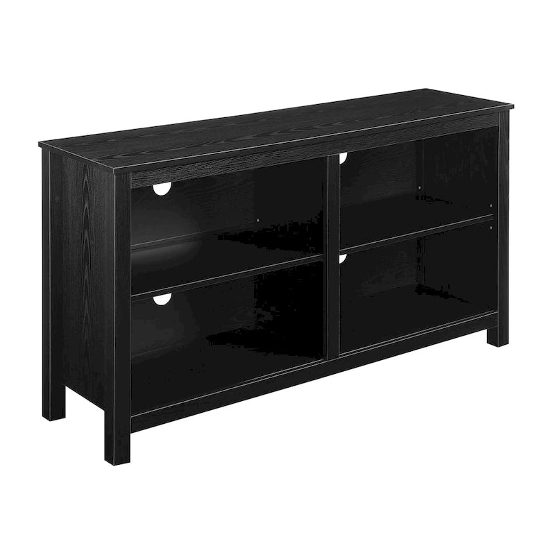 58" Highboy TV Stand for up to 65" TVs - 3-Tier Shelving with Adjustable Shelves - Modern Media Console with Cable Management