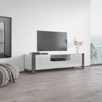 71" Modern High Gloss TV Stand - Entertainment Center for up to 75" TVs - Sleek Media Console with Ample Storage