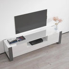 71" Modern High Gloss TV Stand - Entertainment Center for up to 75" TVs - Sleek Media Console with Ample Storage