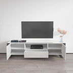 71" Modern High Gloss TV Stand - Entertainment Center for up to 75" TVs - Sleek Media Console with Ample Storage