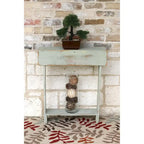 26" Narrow Wall Table - Hand-Painted, Distressed Finish, Rustic Style, 8" Deep, Fully Assembled, Multiple Colors