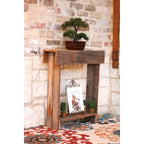 26" Narrow Wall Table - Hand-Painted, Distressed Finish, Rustic Style, 8" Deep, Fully Assembled, Multiple Colors