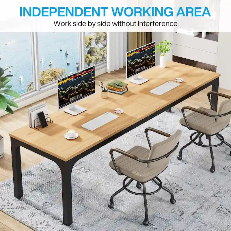 78.7 Inches Extra Long Computer Desk 2 Person Desk