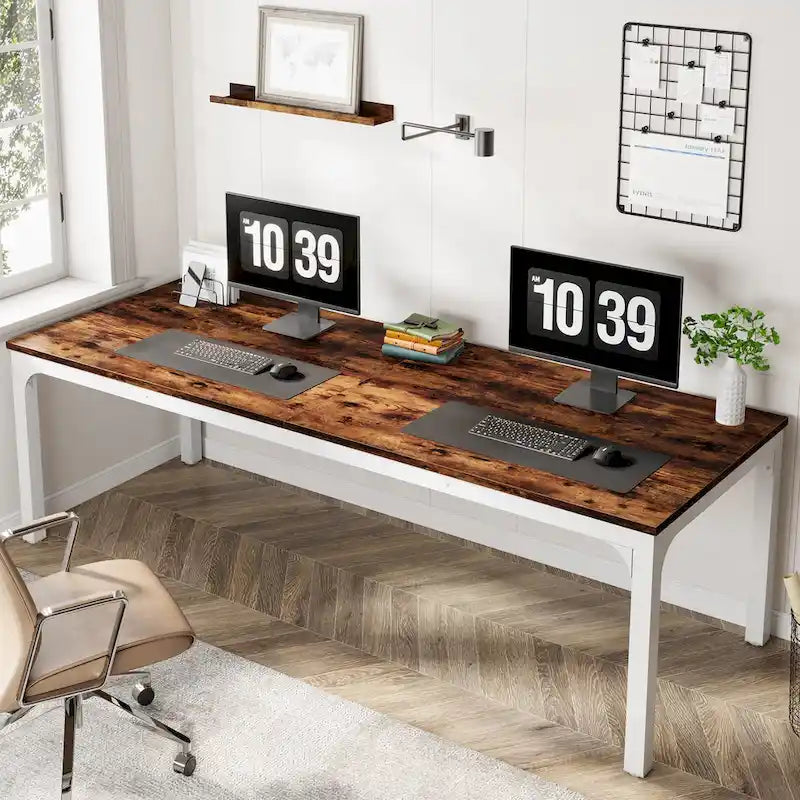 78.7 Inches Extra Long Computer Desk 2 Person Desk