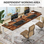 78.7 Inches Extra Long Computer Desk 2 Person Desk