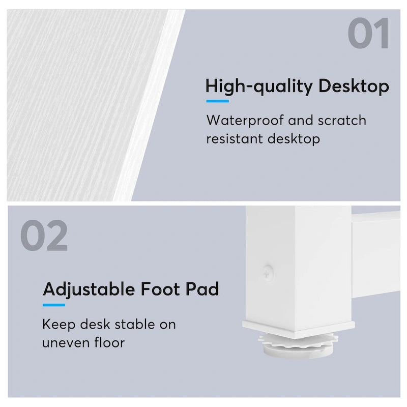 78.7 Inches Extra Long Computer Desk 2 Person Desk