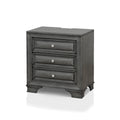 26" Nightstand with 3 Drawers & USB Outlet - Solid Wood, Cedar Drawers, 75lbs Capacity, Traditional Style