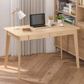 47.2" Study Desk - Solid Wood Legs, Thickened Top, Rounded Corners, Easy Assembly, Space-Saving Design