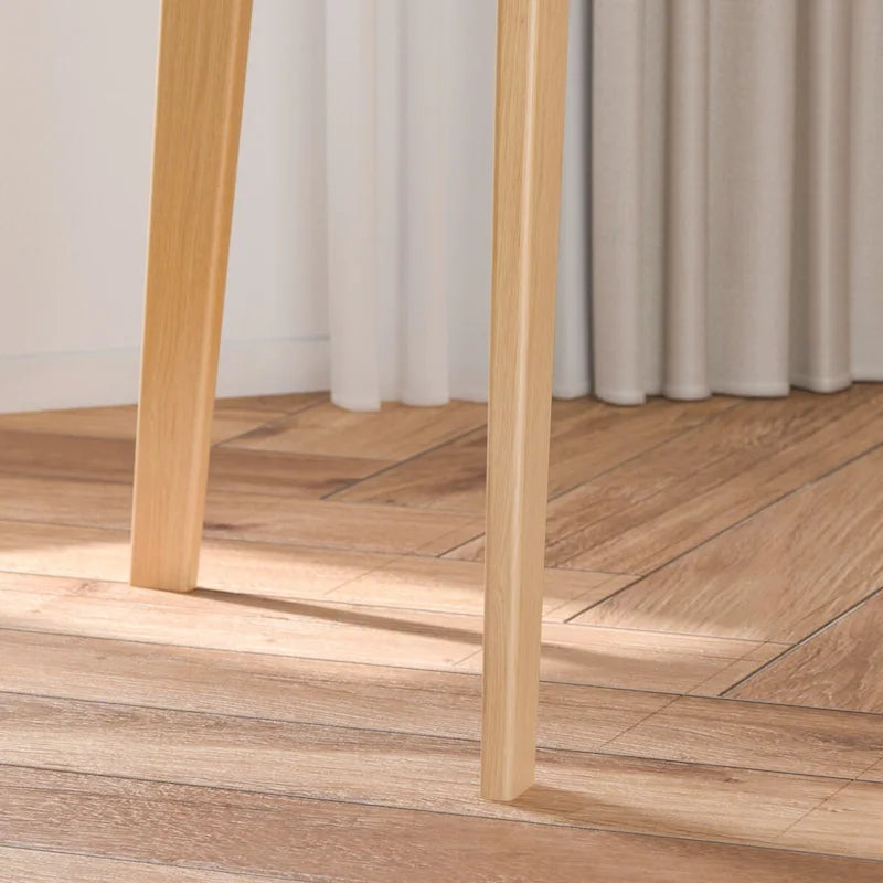 47.2" Study Desk - Solid Wood Legs, Thickened Top, Rounded Corners, Easy Assembly, Space-Saving Design