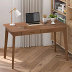 47.2" Study Desk - Solid Wood Legs, Thickened Top, Rounded Corners, Easy Assembly, Space-Saving Design