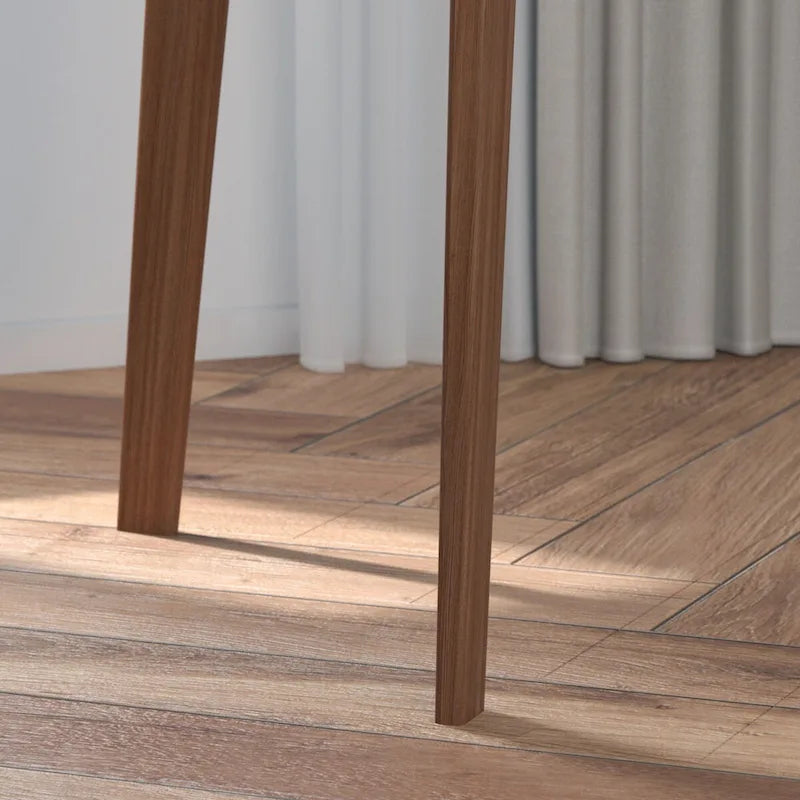 47.2" Study Desk - Solid Wood Legs, Thickened Top, Rounded Corners, Easy Assembly, Space-Saving Design