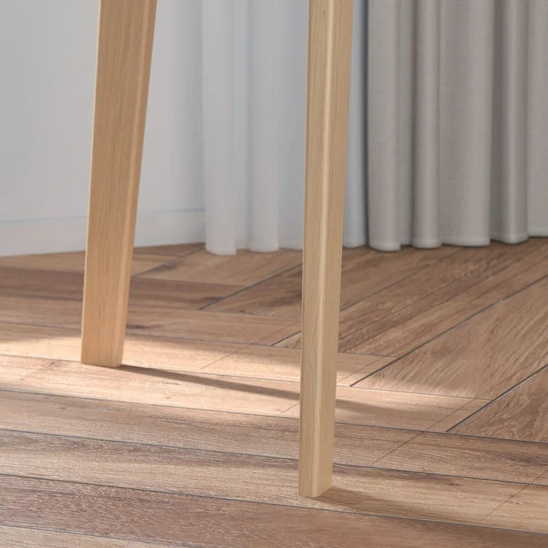 47.2" Study Desk - Solid Wood Legs, Thickened Top, Rounded Corners, Easy Assembly, Space-Saving Design